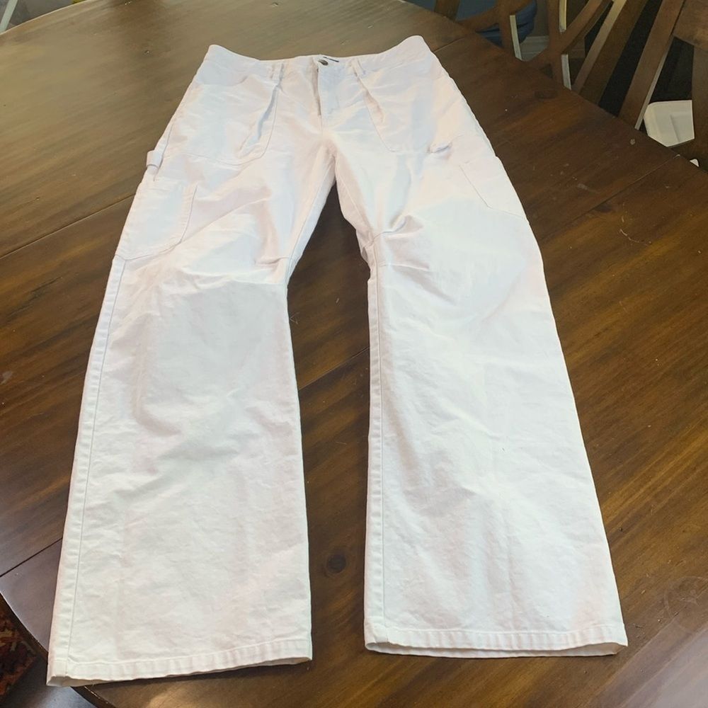 Lioness white denim painter’s pants jeans, size Medium